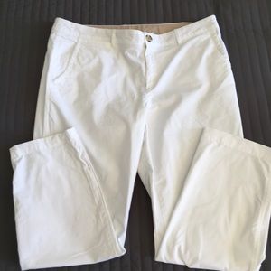 Banana Republic White Trousers